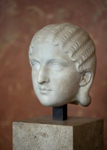 Kunst Rome Hoofd van de keizerin Barbia Orbiana (3e eeuw), marmer