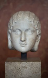 Kunst Rome Hoofd van keizerin Barbia Orbiana (3e eeuw), marmer