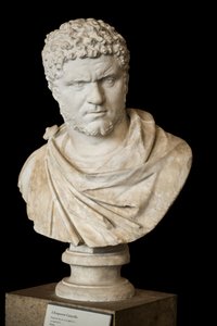 Caracalla (188 - 217 AD) marmer, Romeinse kunst door Roman Roman