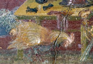 Fresco, Huis van Vettii, Pompeii (UNESCO Werelderfgoedlijst) door Roman Roman