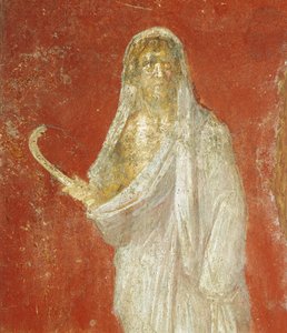 Fresco met Saturnus, uit Pompeii door Roman Roman
