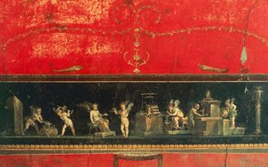 Fries met cupido, Huis van Vettii, Pompeii (UNESCO Werelderfgoedlijst)