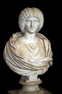 Julia Domna (ca. 170 - 217 AD), marmer, Romeinse kunst door Roman Roman