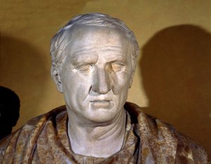 Marmeren buste van Cicero (Marcus Tullius Cicero) door Roman Roman