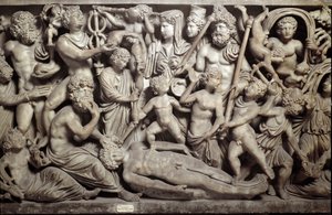 Prometheus creëert de mens door Roman Roman