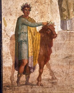 Romeinse beschaving, Fresco met Jason en Pelias. Uit Pompeii