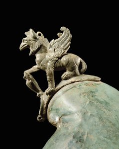 De Crosby Garrett helm, laat 1e-2e eeuw na Christus (brons) door Roman Roman