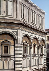 Buitenaanzicht van de Baptisterium Sint-Jan de Doper (Florence Baptisterium)