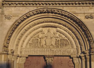 Tympanon van de kathedraal van Vézelay (Yonne 89)