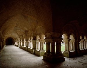 Zicht op het klooster van de cisterciënzer abdij gesticht in de 12e eeuw