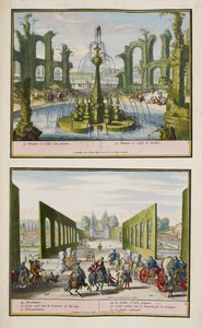 Het Park in Enghien, c.1685, illustratie uit een 