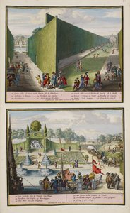 Het Park in Enghien, c.1685, illustratie uit 