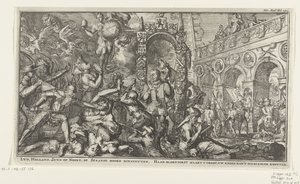 Allegorie rond de Tachtigjarige Oorlog door Romeyn de Hooghe