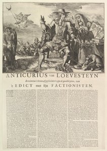 Anticurius van Loevesteyn door Romeyn de Hooghe