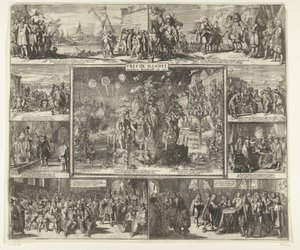De vrede van Westminster, 1674 door Romeyn de Hooghe