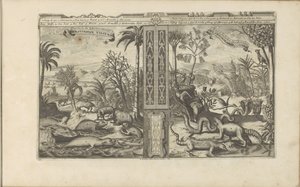 Dieren uit West-Indië door Romeyn de Hooghe