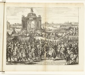 Feestelijke intocht van Farnese na het ontzet van Parijs, 1590