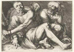 Gevangenen door Romeyn de Hooghe