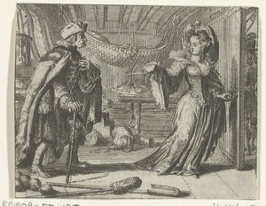 Illustratie voor Le calendrier des vieillards uit Contes et nouvelles van Fontaine