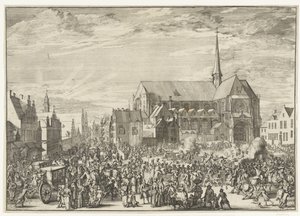 Intocht van Leopold I in Brussel, 1686 door Romeyn de Hooghe