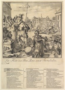 Le Feste des Trois Rois door Romeyn de Hooghe