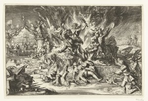 Oorlog en tirannie teisteren Nederland door Romeyn de Hooghe