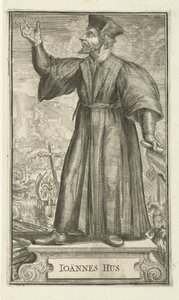 Portret van John Hus, 1701