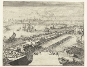 Schipbrug van Parma over de Schelde, 1585