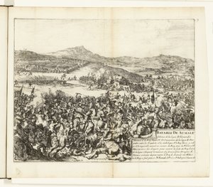 Slag bij Aumale, 1592 door Romeyn de Hooghe
