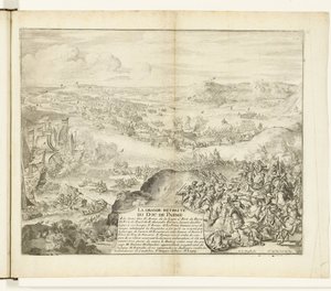 Terugtocht van het leger van de hertog van Parma, 1592 door Romeyn de Hooghe