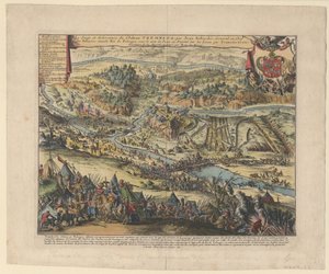 Het Beleg van Trembowla in 1675 door Romeyn de Hooghe
