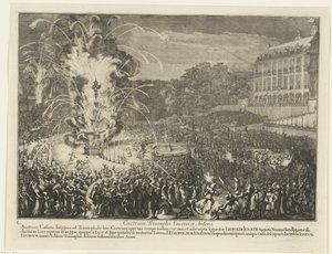 Vuurwerk in de paleistuin, 1686