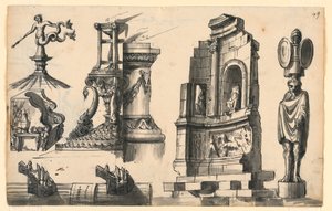 Architectonische Details in Klassieke en Pseudo-Klassieke Stijl door Romolo Achille Liverani