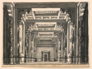 Toneelontwerp, Interieur van Gotische Hal