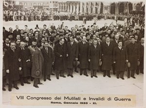 "VIII Congres van Verminkten en Oorlogsinvaliden - Rome, januari 1933 - 11" door Romolo del Papa