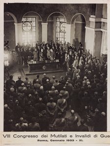 "VIII Congres van Verminkten en Oorlogsinvaliden - Rome, januari 1933 - 11" door Romolo del Papa