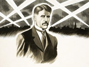 Hun dagboek van de week: Zeppelin aanvallen (Arnold Bennett) door Ron Embleton