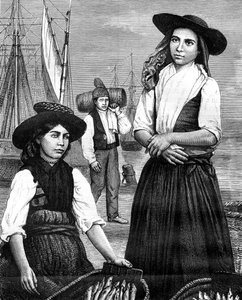 Portugese vrouwen, 19e eeuw door Ronjat