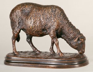 Een grazend schaap door Rosa Bonheur