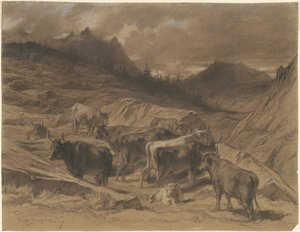 Vee in de Auvergne door Rosa Bonheur