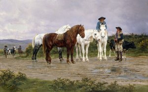 Boerenmarkt in de Pyreneeën, 1884 door Rosa Bonheur