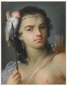 Personificatie van Amerika door Rosalba Carriera