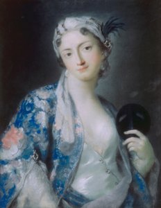 Portret van Felicia Sartori door Rosalba Giovanna Carriera