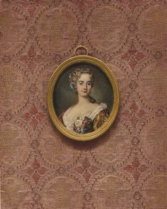 Portret van een onbekende dame door Rosalba Giovanna Carriera