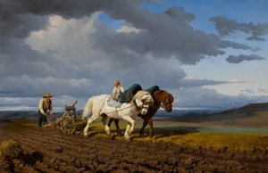 Het Ploegen, 1844 door Rosa Bonheur