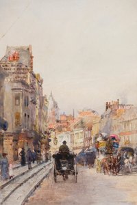 Brompton Road, kijkend naar het oosten