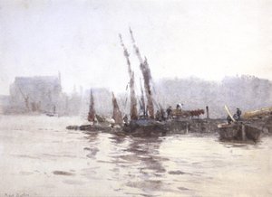 Het lossen van de schuiten