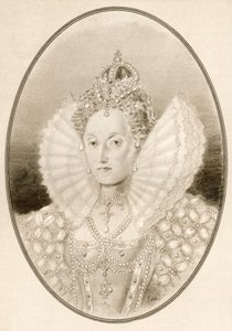 Elizabeth I, ook bekend als De Maagdelijke Koningin, Gloriana of Goede Koningin Bess, uit Levensbiografieën van beroemde heersers