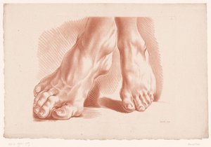 Twee voeten door Louis François Roubillac