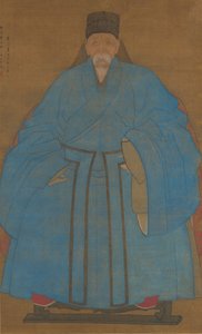 Portret van de overgrootoom van de kunstenaar Yizhai op de leeftijd van vijfentachtig...1561 of 1621